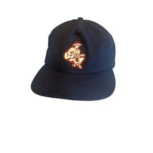 Sender Provisions Navy Baseball Cap With Embroidered Guitarist Patch